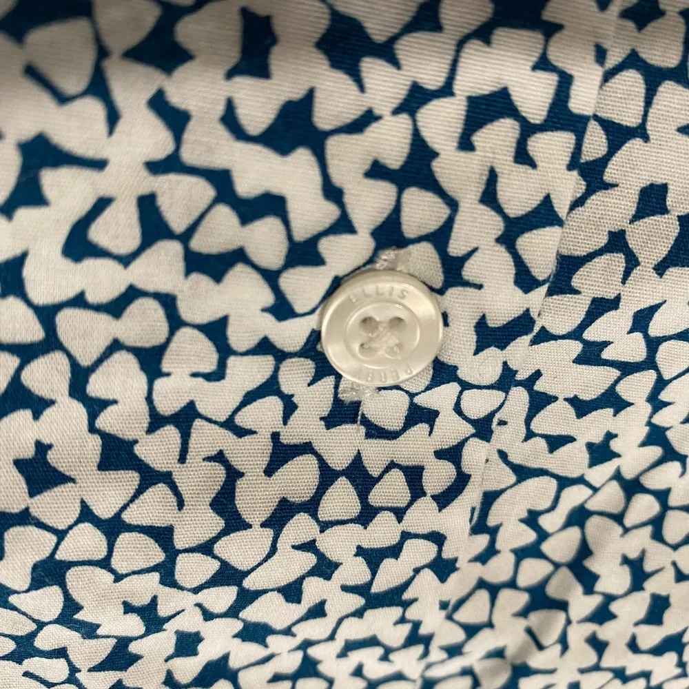 Perry Ellis button up floral t shirt slim fit (S) - Picture 4 of 9